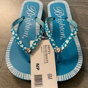 Brighton Artsy Cerulean Flip Flop